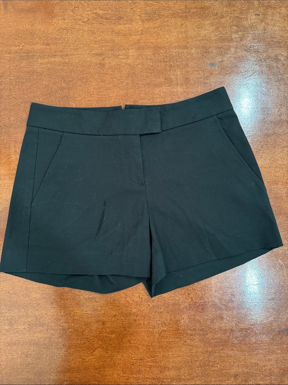 Theory Noalda Classic Tailored Black Bistretch Shorts